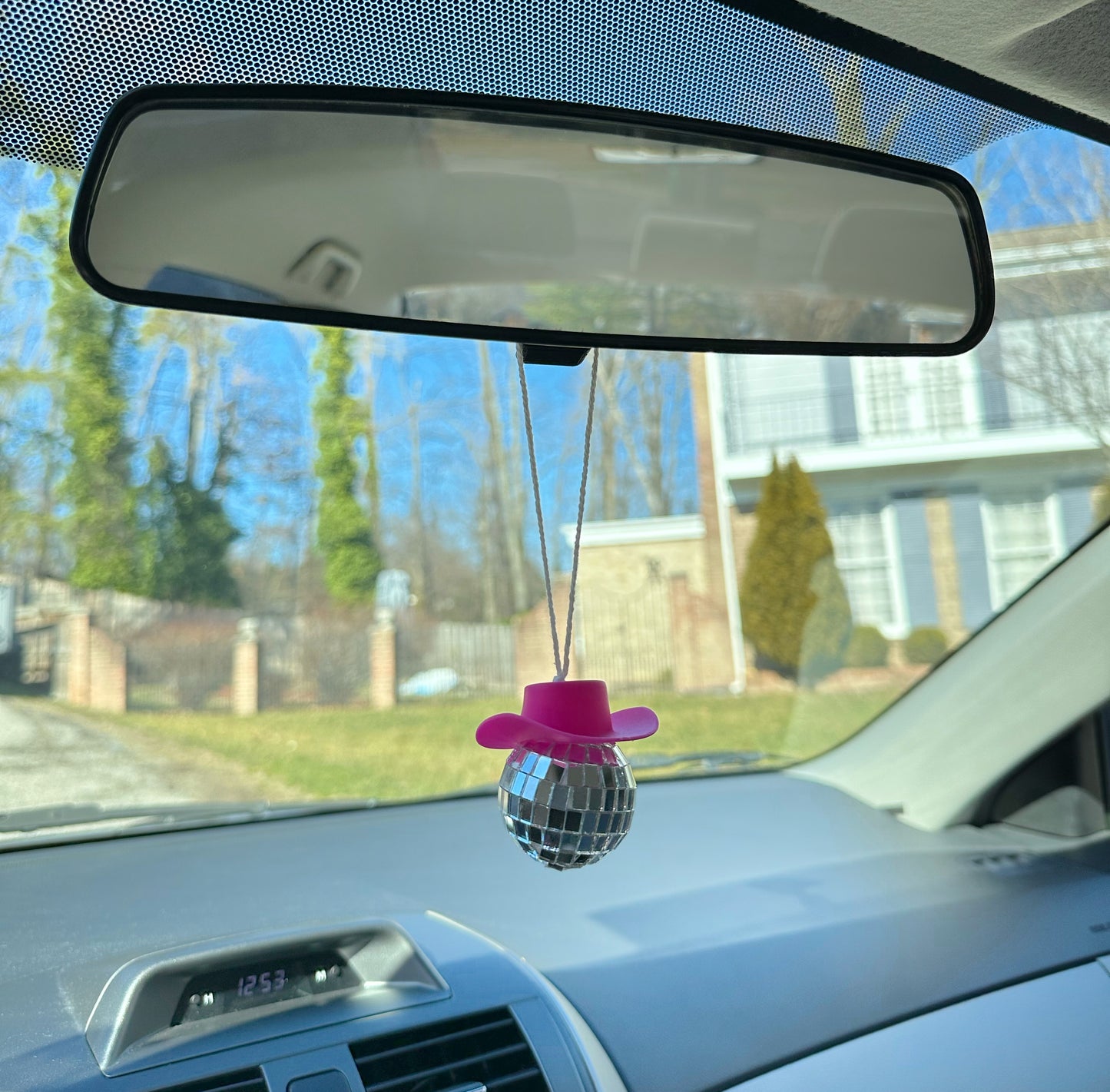 Pink Cowboy Disco Car Hanging