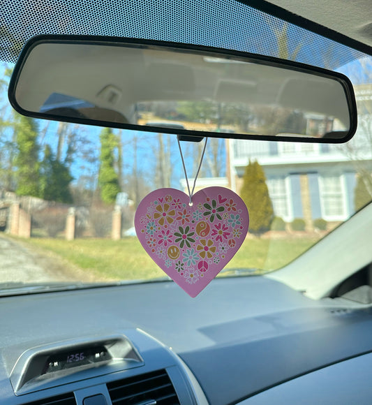 Pink Heart Air Freshener